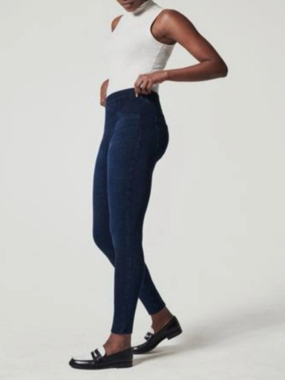 NWT Spanx Jean-ish ankle leggings in twilight rinse size SP